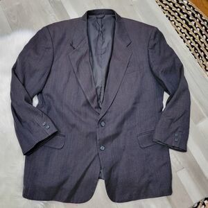 Vintage Luis Raphael Silk & Wool Herringbone Sport Coat Mens Size 44R